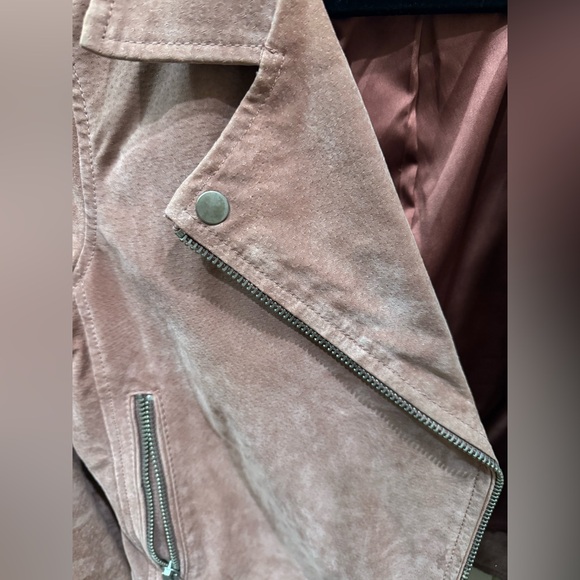 BLANKNYC SUEDE PINK/MUAVE BIKER JACKET - Picture 4 of 6